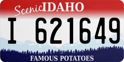 ID license plate I621649