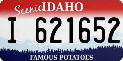 ID license plate I621652