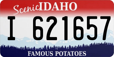 ID license plate I621657
