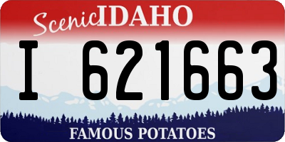 ID license plate I621663