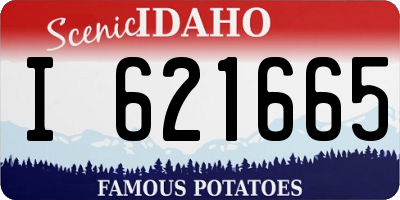 ID license plate I621665