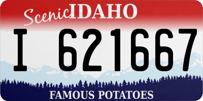 ID license plate I621667
