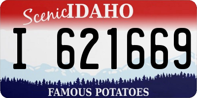 ID license plate I621669