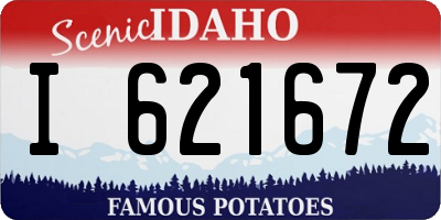 ID license plate I621672