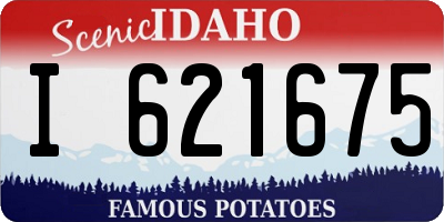 ID license plate I621675