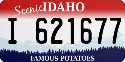 ID license plate I621677