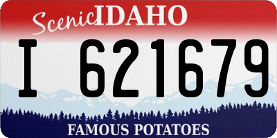 ID license plate I621679
