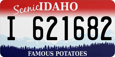 ID license plate I621682