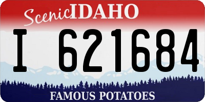 ID license plate I621684