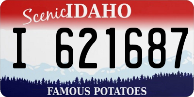 ID license plate I621687