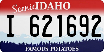 ID license plate I621692
