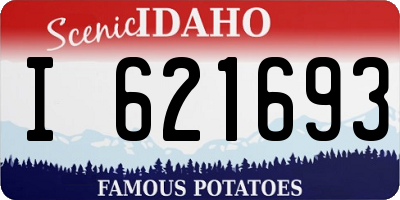 ID license plate I621693