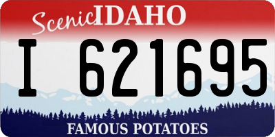 ID license plate I621695