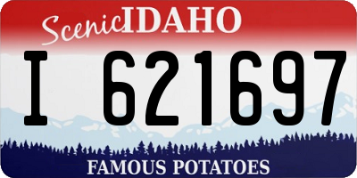ID license plate I621697