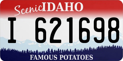 ID license plate I621698