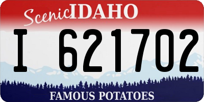 ID license plate I621702