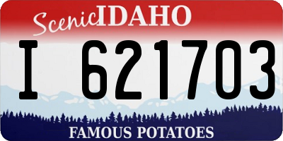 ID license plate I621703