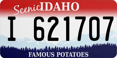 ID license plate I621707