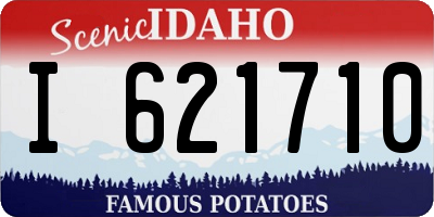 ID license plate I621710