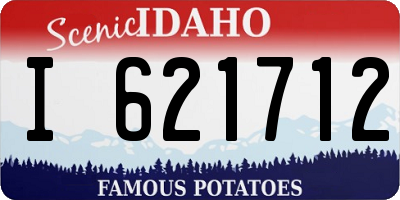 ID license plate I621712