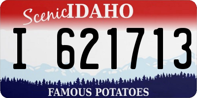 ID license plate I621713