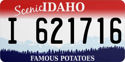 ID license plate I621716