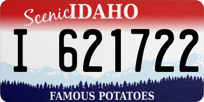 ID license plate I621722