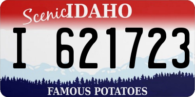 ID license plate I621723