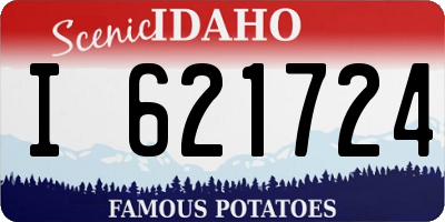 ID license plate I621724