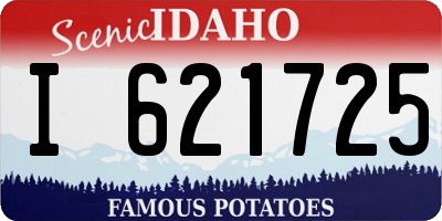 ID license plate I621725