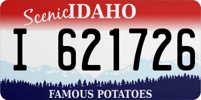 ID license plate I621726