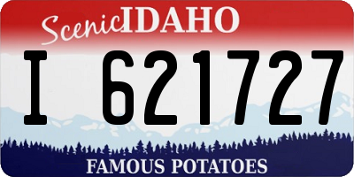 ID license plate I621727
