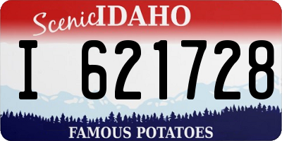 ID license plate I621728