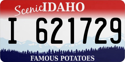 ID license plate I621729