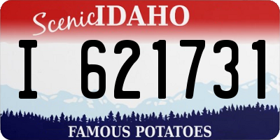 ID license plate I621731