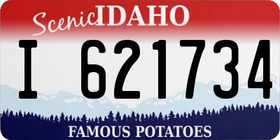 ID license plate I621734