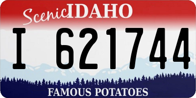 ID license plate I621744