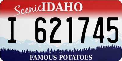 ID license plate I621745