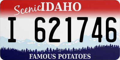 ID license plate I621746