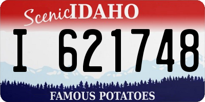 ID license plate I621748