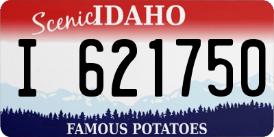 ID license plate I621750