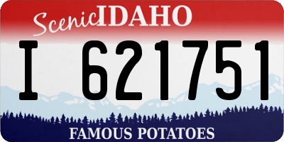 ID license plate I621751