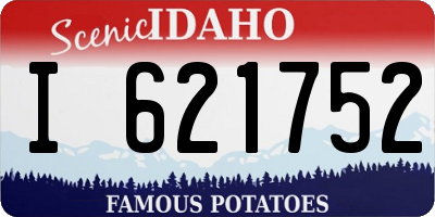 ID license plate I621752