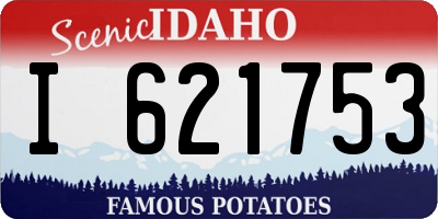 ID license plate I621753