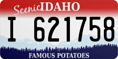 ID license plate I621758