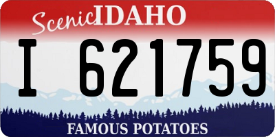 ID license plate I621759