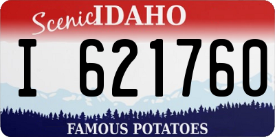 ID license plate I621760