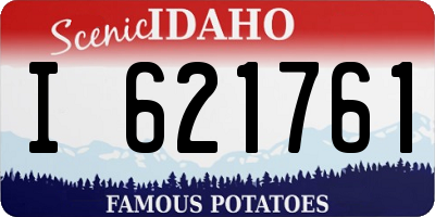 ID license plate I621761