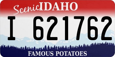 ID license plate I621762