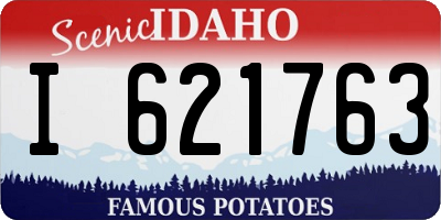 ID license plate I621763